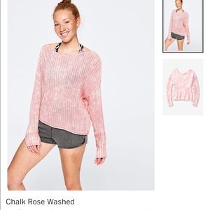 Victoria’s Secret Pink off the shoulder sweater